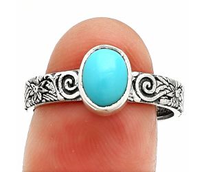 Sleeping Beauty Turquoise Ring size-9 SDR235272 R-1055, 6x8 mm