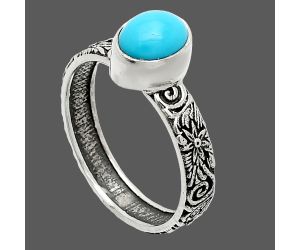 Sleeping Beauty Turquoise Ring size-8 SDR235283 R-1055, 6x8 mm