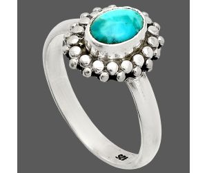 Blue Mohave Turquoise Ring size-7.5 SDR235350 R-1095, 5x7 mm