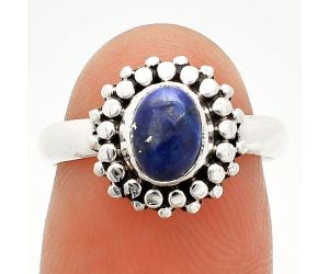 Lapis Lazuli Ring size-6.5 SDR235372 R-1095, 5x7 mm