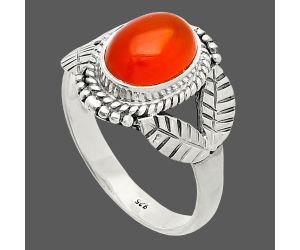 Carnelian Ring size-7.5 SDR235465 R-1387, 7x9 mm