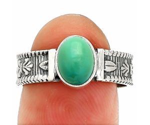 Sleeping Beauty Turquoise Ring size-8 SDR235509 R-1058, 6x8 mm