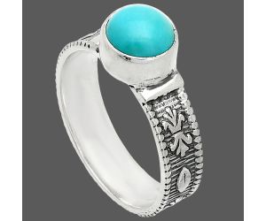 Sleeping Beauty Turquoise Ring size-9 SDR235527 R-1058, 8x8 mm