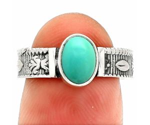 Sleeping Beauty Turquoise Ring size-7 SDR235535 R-1058, 7x5 mm