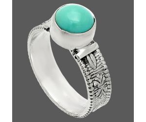 Sleeping Beauty Turquoise Ring size-8 SDR235541 R-1058, 8x8 mm