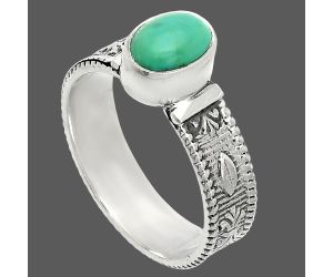 Sleeping Beauty Turquoise Ring size-8 SDR235548 R-1058, 6x8 mm