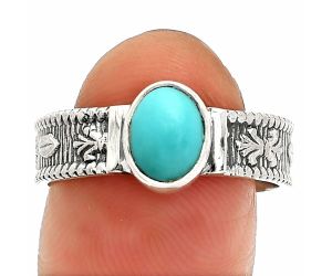 Sleeping Beauty Turquoise Ring size-8.5 SDR235554 R-1058, 6x8 mm