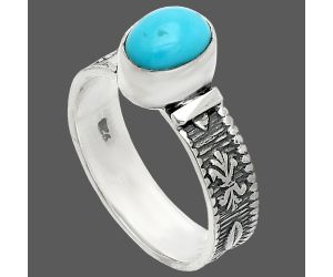 Sleeping Beauty Turquoise Ring size-7 SDR235555 R-1058, 6x8 mm