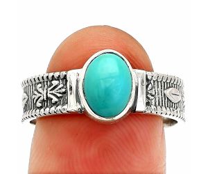 Sleeping Beauty Turquoise Ring size-9 SDR235571 R-1058, 6x8 mm