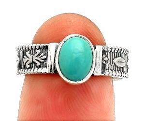 Sleeping Beauty Turquoise Ring size-8 SDR235579 R-1058, 6x8 mm