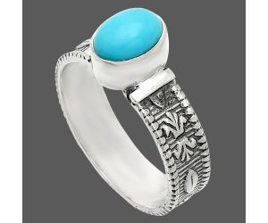 Sleeping Beauty Turquoise Ring size-8 SDR235583 R-1058, 6x8 mm