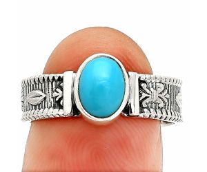 Sleeping Beauty Turquoise Ring size-8 SDR235622 R-1058, 6x8 mm