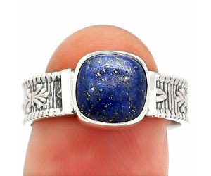 Lapis Lazuli Ring size-8 SDR235629 R-1058, 8x8 mm