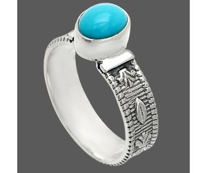 Sleeping Beauty Turquoise Ring size-8 SDR235630 R-1058, 6x8 mm