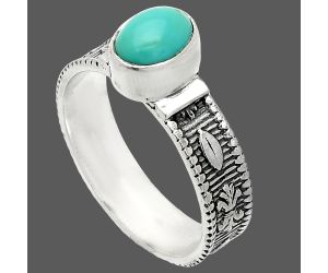Sleeping Beauty Turquoise Ring size-9 SDR235633 R-1058, 6x8 mm