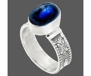 Blue Fire Labradorite Ring size-6 SDR235645 R-1058, 8x11 mm