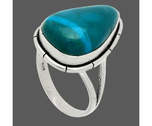 Azurite Chrysocolla Ring size-10 SDR235706 R-1012, 14x21 mm