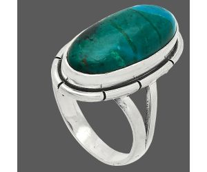 Azurite Chrysocolla Ring size-6.5 SDR235722 R-1012, 8x18 mm