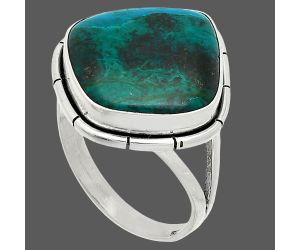 Azurite Chrysocolla Ring size-10 SDR235727 R-1012, 18x19 mm