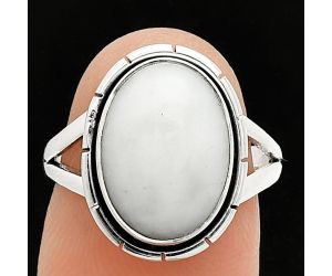 White Opal Ring size-7 SDR235792 R-1012, 10x14 mm