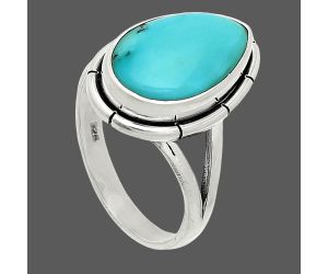 Natural Rare Turquoise Nevada Aztec Mt Ring size-8 SDR235823 R-1012, 10x15 mm