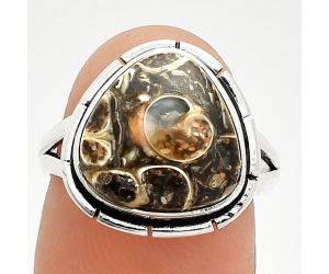 Turtella Jasper Ring size-7 SDR235830 R-1012, 12x12 mm