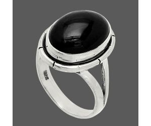 Black Onyx Ring size-6.5 SDR235836 R-1012, 10x14 mm