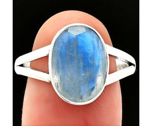 Faceted Rainbow Moonstone Ring size-10 SDR235943 R-1002, 9x13 mm