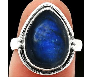 Blue Fire Labradorite Ring size-7 SDR236047 R-1175, 11x15 mm