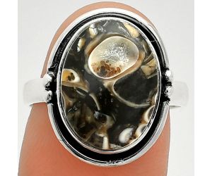 Turtella Jasper Ring size-8 SDR236076 R-1175, 11x15 mm