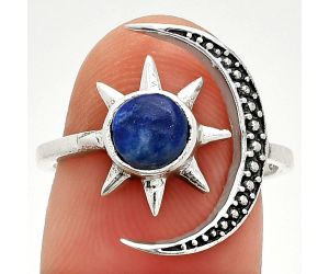 Star Moon - Lapis Lazuli Ring size-8 SDR236203 R-1015, 6x6 mm