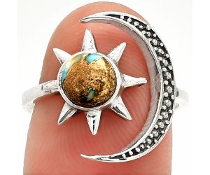 Star Moon - Spiny Oyster Turquoise Ring size-7 SDR236229 R-1015, 6x6 mm