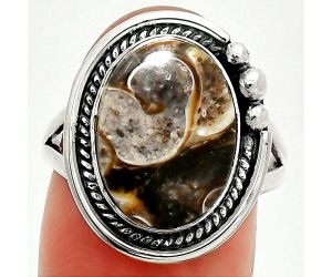 Turtella Jasper Ring size-8 SDR236279 R-1148, 11x15 mm