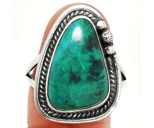 Azurite Chrysocolla Ring size-10 SDR236304 R-1148, 12x19 mm