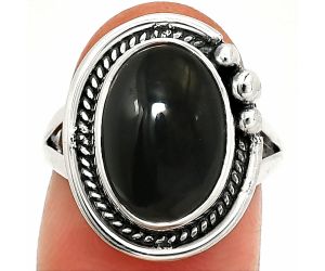 Black Onyx Ring size-7 SDR236311 R-1148, 10x14 mm