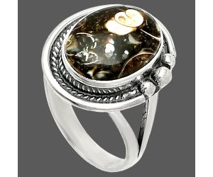 Turtella Jasper Ring size-8 SDR236320 R-1148, 10x14 mm