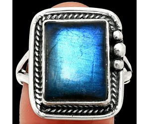 Blue Fire Labradorite Ring size-10 SDR236340 R-1148, 11x15 mm