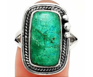 Azurite Chrysocolla Ring size-9 SDR236342 R-1148, 10x17 mm