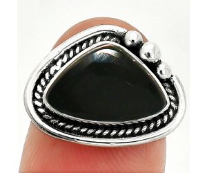 Black Onyx Ring size-7 SDR236348 R-1148, 9x14 mm