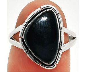 Black Onyx Ring size-6.5 SDR236414 R-1012, 9x14 mm