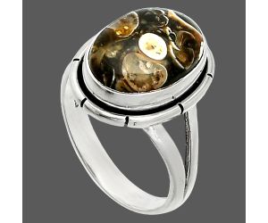 Turtella Jasper Ring size-7 SDR236415 R-1012, 10x13 mm