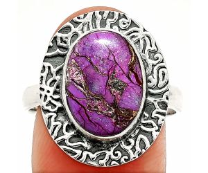 Copper Purple Turquoise Ring size-9 SDR236488 R-1649, 10x14 mm
