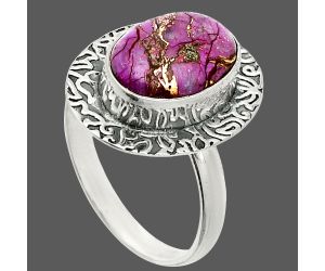 Copper Purple Turquoise Ring size-9 SDR236488 R-1649, 10x14 mm