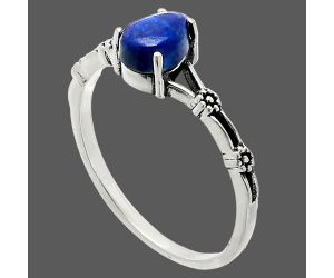 Lapis Lazuli Ring size-8 SDR236629 R-1720, 5x7 mm