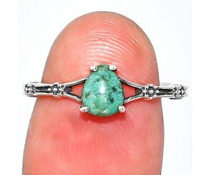 Natural Turquoise Morenci Mine Ring size-8 SDR236666 R-1720, 5x7 mm