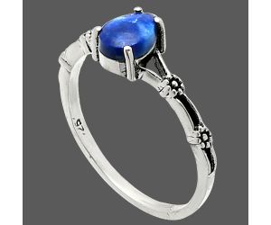Lapis Lazuli Ring size-7.5 SDR236683 R-1720, 5x7 mm