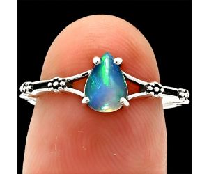 Natural Ethiopian Opal Ring size-7 SDR236708 R-1720, 5x7 mm