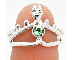 Green Tourmaline Ring size-6.5 SDR236746 R-1467, 4x4 mm
