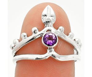 African Amethyst Ring size-7 SDR236751 R-1467, 4x4 mm