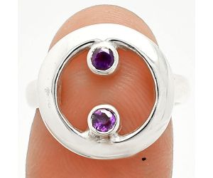 African Amethyst Ring size-7 SDR236784 R-1540, 3x3 mm